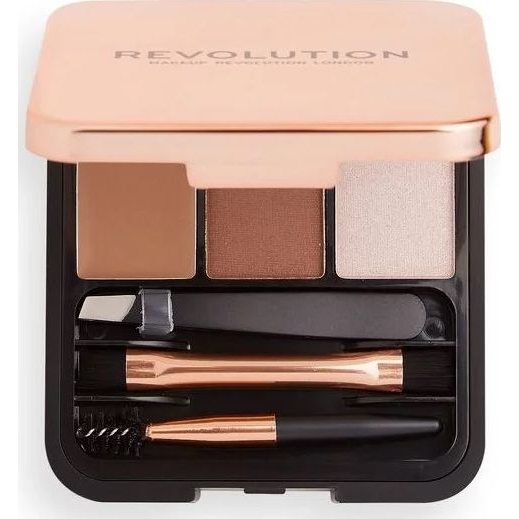 MAKE UP REVOLUTION Zestaw do brwi Brow Sculpt Kit Brown (7376415) (7376415)