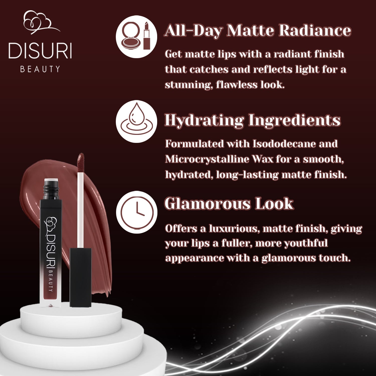 DISURI Beauty Liquid Lipstick - Delicious-1